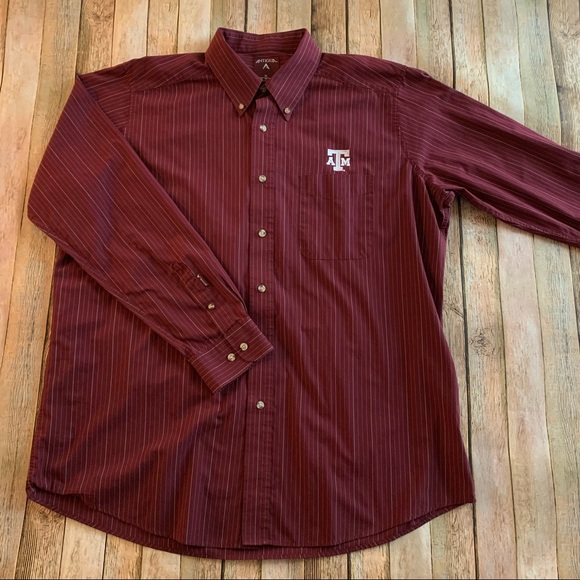 Texas A&M University men’s long sleeve button down shirt | size Extra Large - Picture 7 of 10